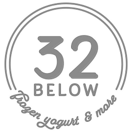32 BELOW FROZEN YOGURT & MORE logo