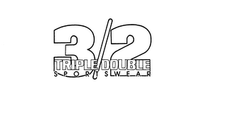 3/2 TRIPLE DOUBLE SPORTSWEAR logo