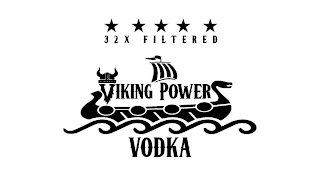 32X FILTERED VIKING POWER VODKA logo