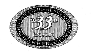"33" EXPORT BEER-BIERE-BIER-BIRRA logo