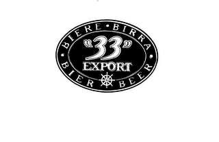 "33" EXPORT BIERE BIRRA BIER BEER logo