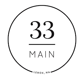 33 MAIN LENOX, MA logo