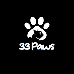 33 PAWS logo