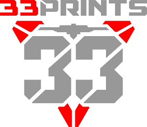 33 PRINTS 33 logo