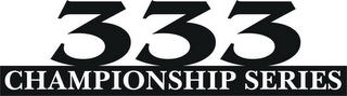 333 CHAMPIONSHIP SERIES logo
