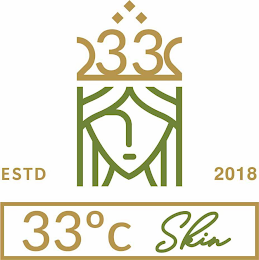 33°C SKIN ESTD 2018 33 logo