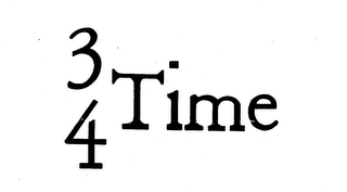 3/4 TIME logo