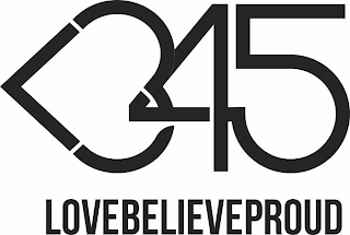 345 LOVEBELIEVEPROUD logo