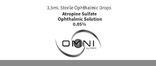 3.5ML STERILE OPHTHALMIC DROPS ATROPINESULFATE OPHTHALMIC SOLUTION 0.05% OMNI BY OSRX logo