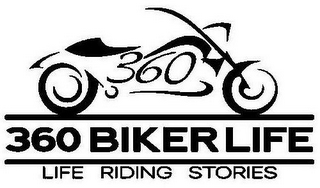 360 360 BIKER LIFE LIFE RIDING STORIES logo