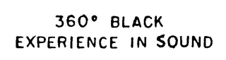 360° BLACK EXPERIENCE IN SOUND logo
