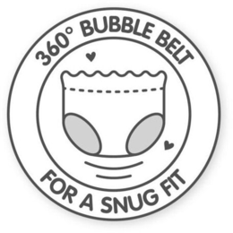 360° BUBBLE BELT FOR A SNUG FIT logo