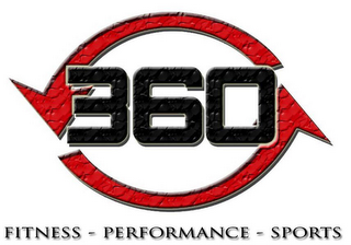 360 FITNESS - PERFORMANCE - SPORTS logo