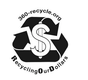 360-RECYCLE.ORG RECYCLINGOURDOLLARS logo