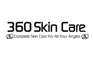 360 SKIN CARE COMPLETE SKIN CARE FOR ALL YOUR ANGLES logo