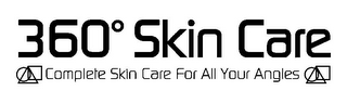 360° SKIN CARE COMPLETE SKIN CARE FOR ALL YOUR ANGLES logo