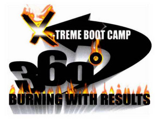 360 XTREME BOOT CAMP BURNING WITH RESULTS logo