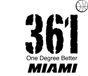 361 DEGREES ONE DEGREE BETTER MIAMI logo