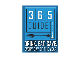 365 GUIDE DRINK. EAT. SAVE. EVERY DAY OF THE YEAR. logo