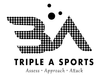 3A TRIPLE A SPORTS ASSESS · APPROACH · ATTACK logo