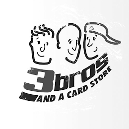 3BROS AND A CARD STORE logo