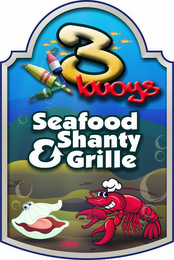 3BUOYS SEAFOOD SHANTY & GRILLE logo