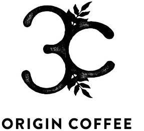 3C ORIGIN COFFEE logo