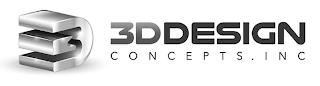 3D 3DDESIGN CONCEPTS . INC logo