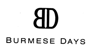 3D BURMESE DAYS logo