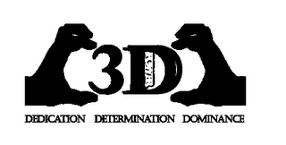 3D POWER DEDICATION DETERMINATION DOMINANCE logo