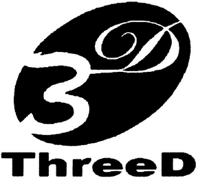 3D THREED logo