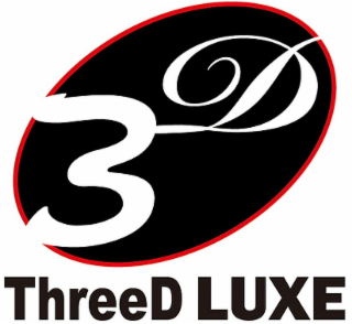 3D THREED LUXE logo