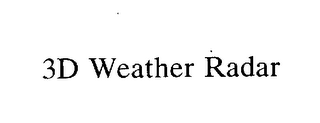 3D WEATHER RADAR