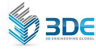 3DE 3D GLOBAL ENGINEERING GLOBAL logo