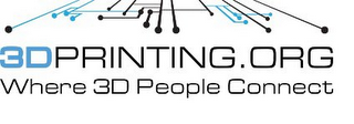 3DPRINTING.ORG WHERE 3D PEOPLE CONNECT logo