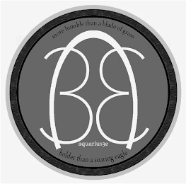 3E AQUARIUS3E MORE HUMBLE THAN A BLADE OF GRASS BOLDER THAN A SOARING EAGLE logo