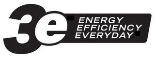 3E ENERGY EFFICIENCY EVERYDAY logo