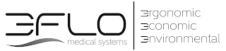 3FLO MEDICAL SYSTEMS ERGONOMIC ECONOMIC ENVIRONMENTAL logo