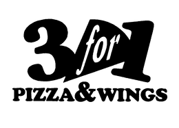 3FOR1 PIZZA&WINGS logo