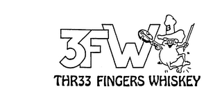 3FW THR33 FINGERS WHISKEY logo
