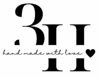 3H HANDMADE WITH LOVE logo