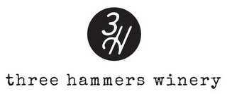 3H THREE HAMMERS WINERY logo