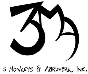 3MA 3 MONKEYS & AARDVARK, INC. logo