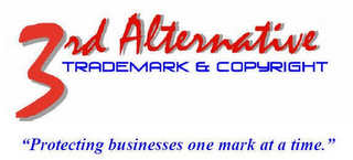 3RD ALTERNATIVE TRADEMARK & COPYRIGHT "PROTECTING BUSINESSES ONE MARK AT A TIME." logo