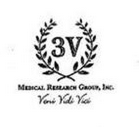 3V MEDICAL RESEARCH GROUP INC VENI VIDI VICI logo