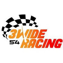 3WIDE RACING 54 logo