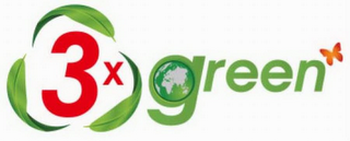3X GREEN logo