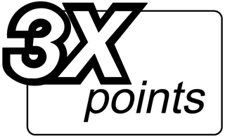 3X POINTS logo