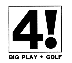4! BIG PLAY GOLF logo