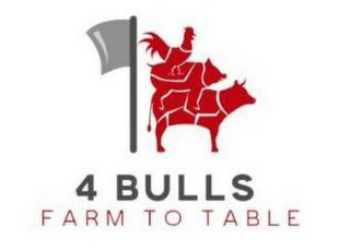 4 BULLS FARM TO TABLE logo